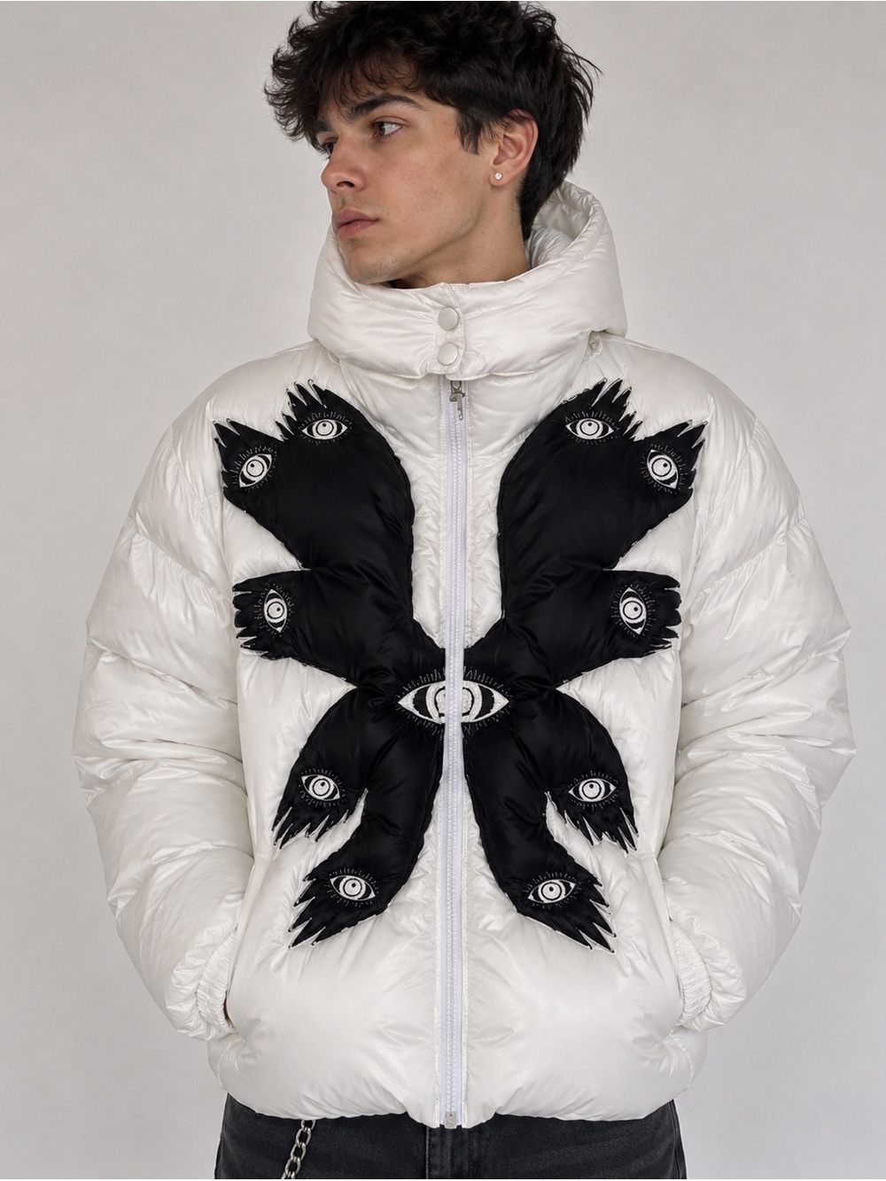 Youthhood Angel Eye Puffer Jacket Mens L
